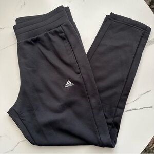 Adidas Black Sweatpants Logo Embroidered Size Large